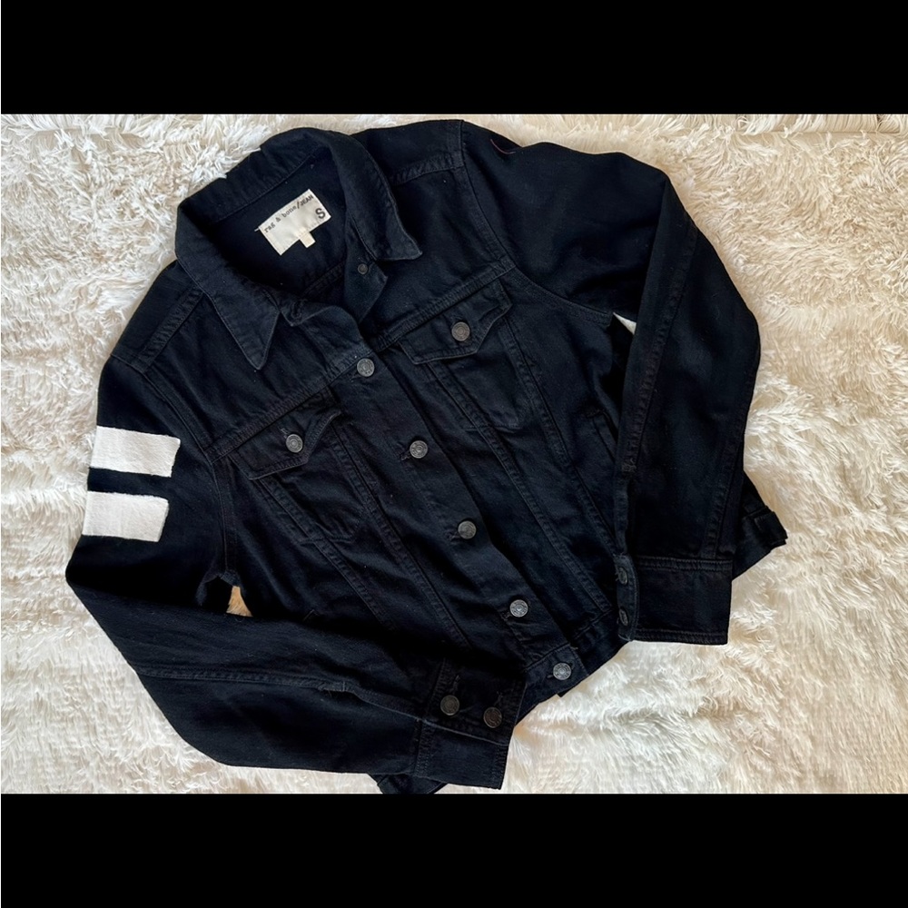 rag & bone Black Denim Jacket